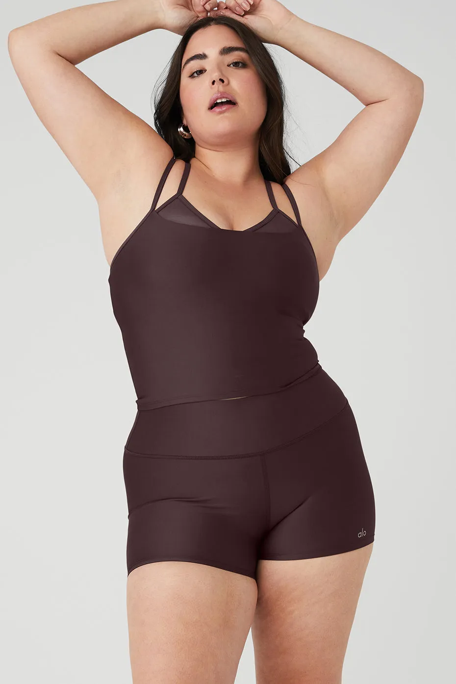 Airlift Double Check Bra Tank - Raisin