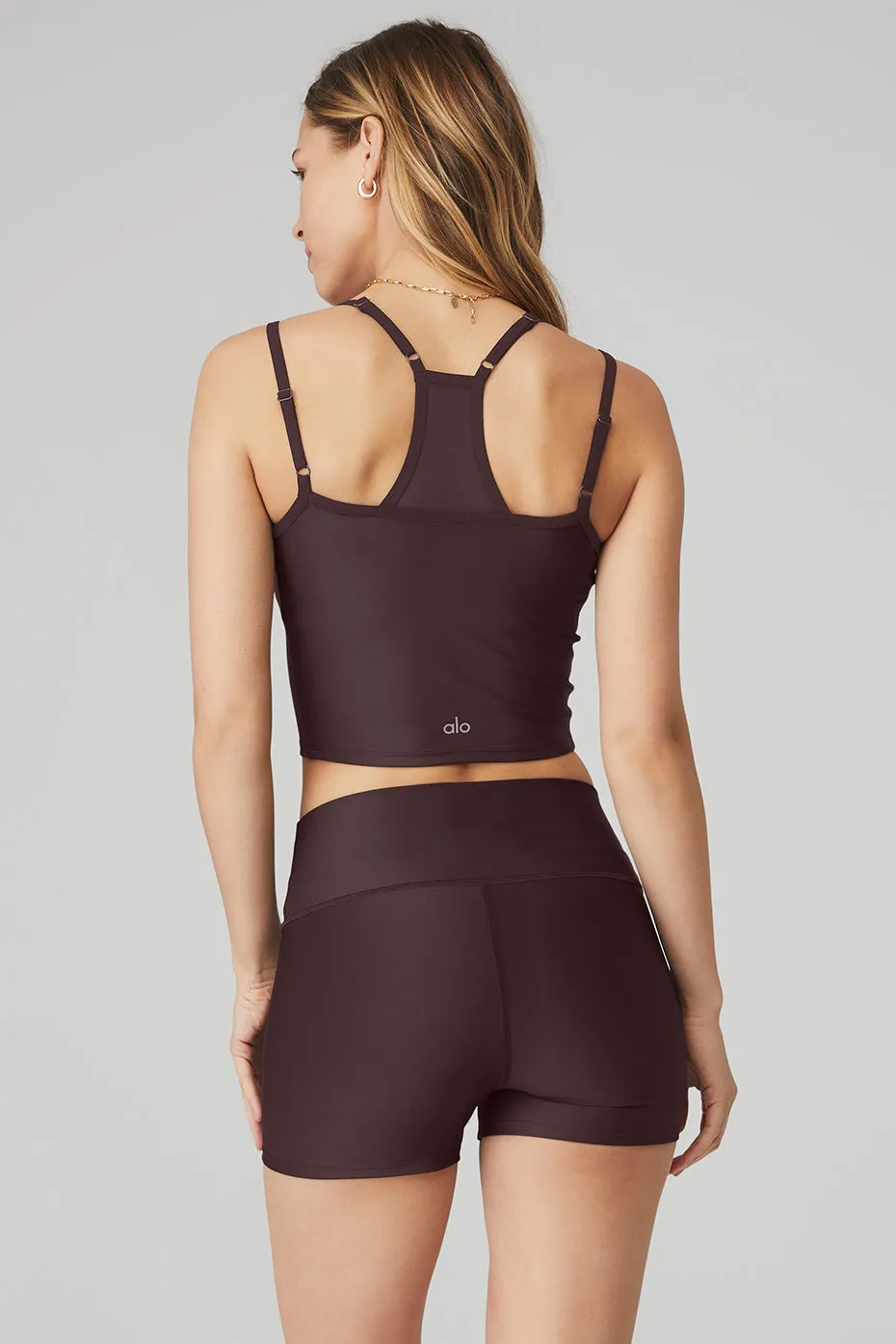 Airlift Double Check Bra Tank - Raisin
