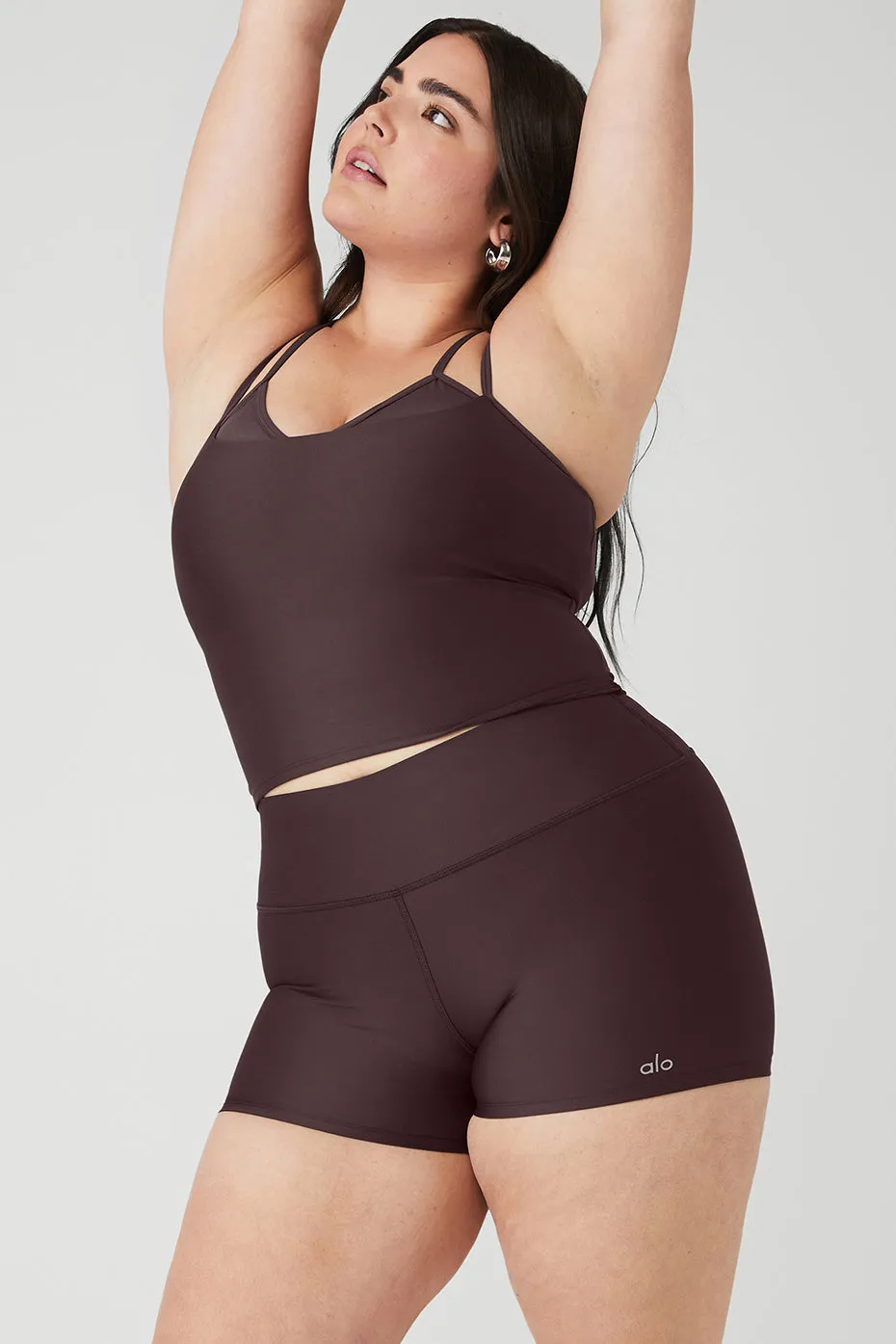 Airlift Double Check Bra Tank - Raisin