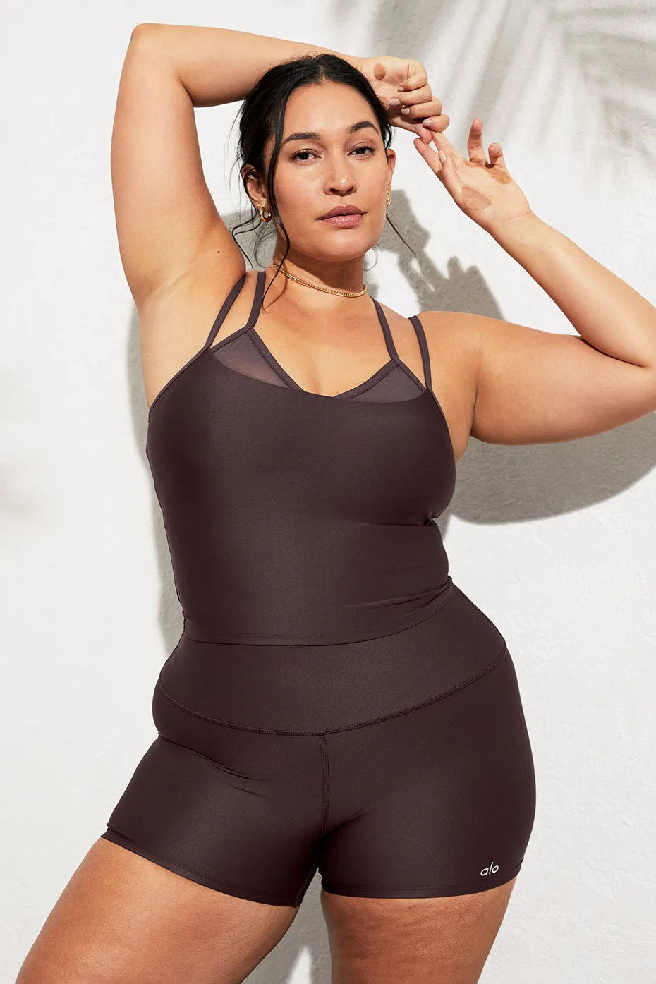 Airlift Double Check Bra Tank - Raisin