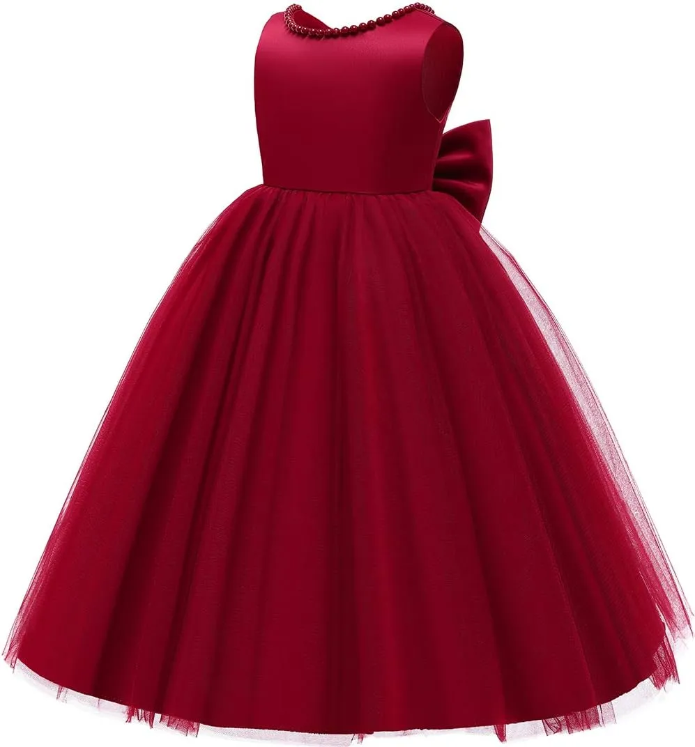 Baby Girl Dresses Ruffle Lace Pageant Party Wedding Flower Girl Dress