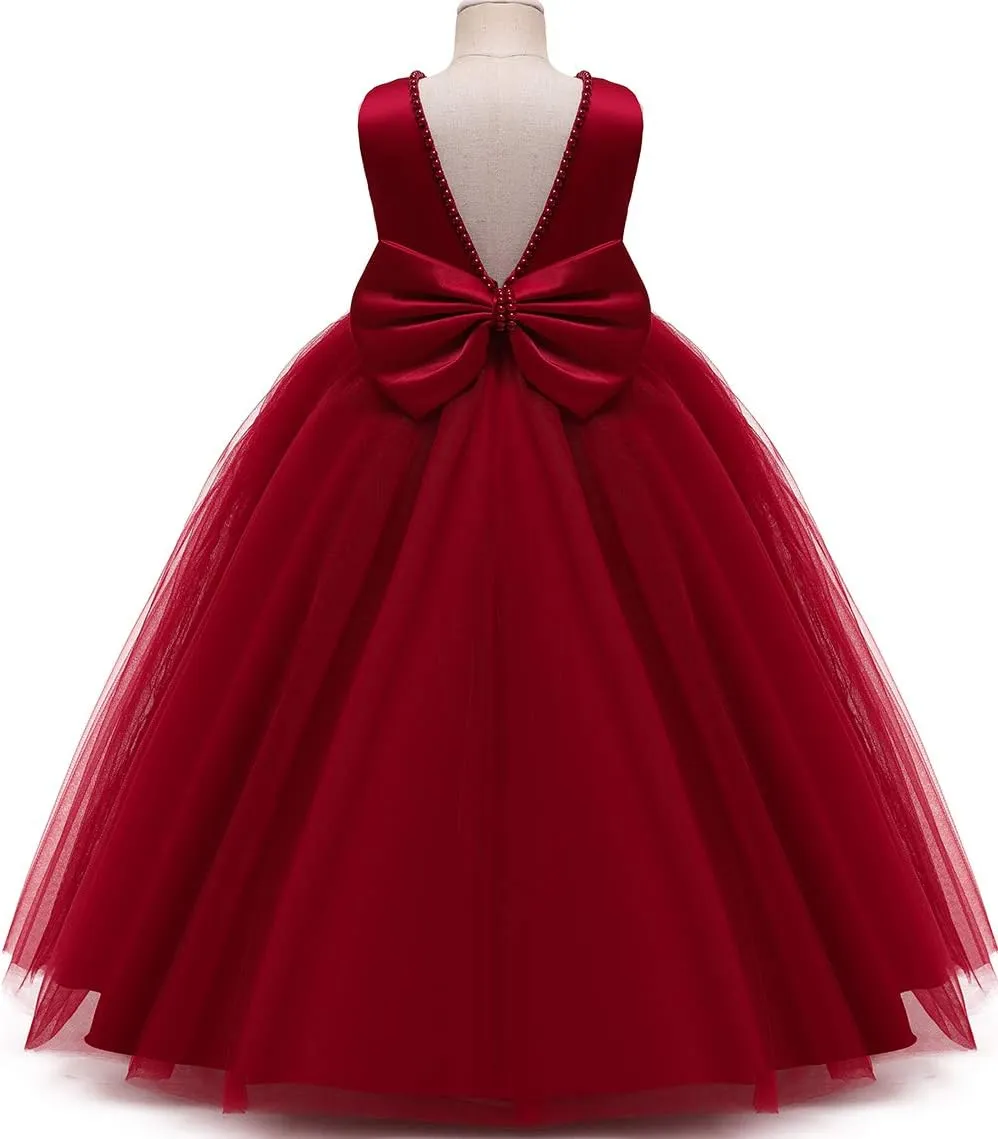 Baby Girl Dresses Ruffle Lace Pageant Party Wedding Flower Girl Dress