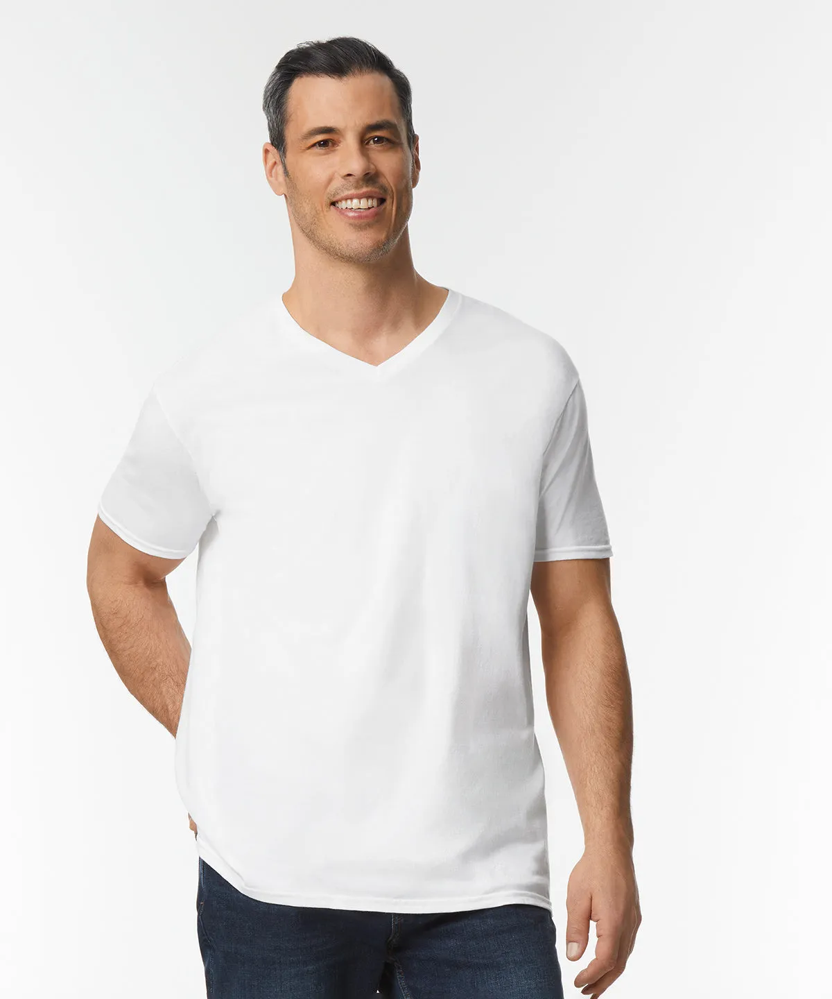 Black* - Softstyle™ v-neck t-shirt