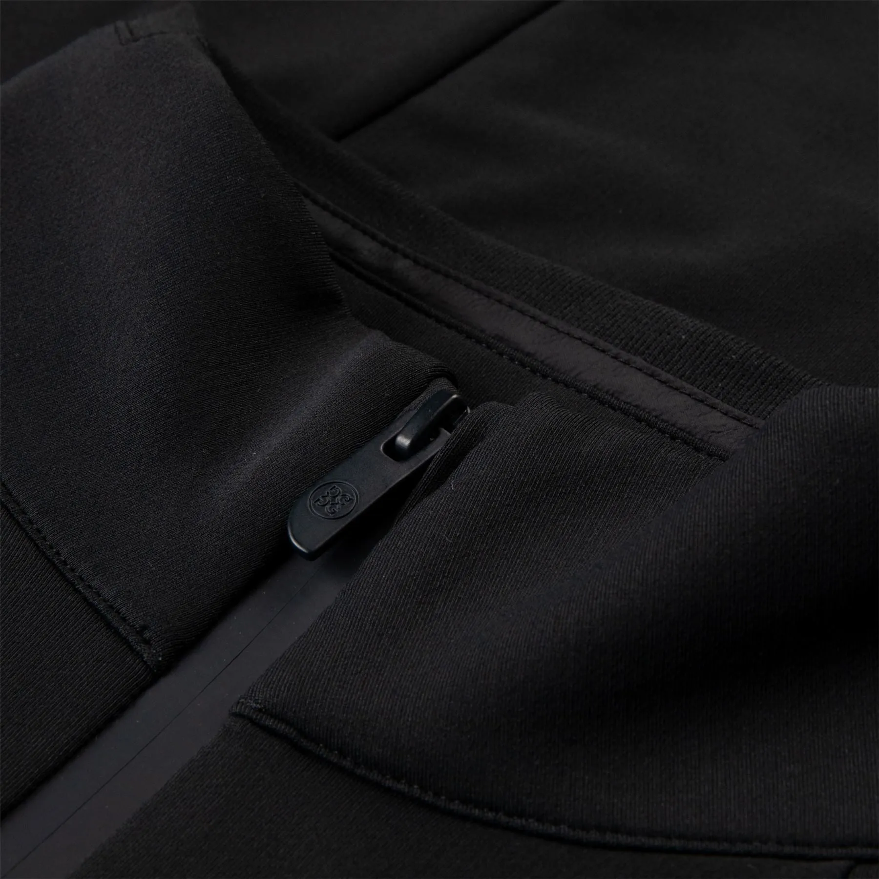 Brushed Back Tech Melange Quarter Zip Pullover Onyx - 2024