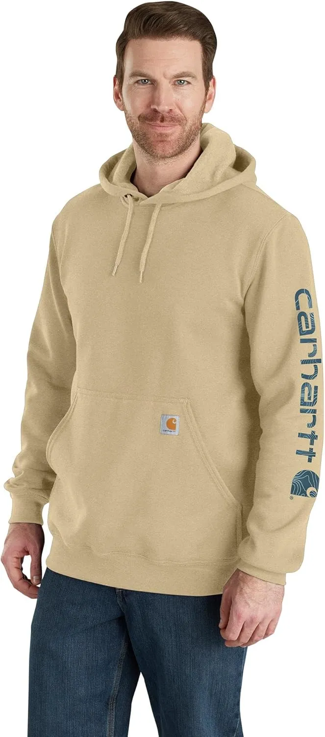 Carhartt Men's K288 Loose Fit Midweight Logo Sleeve Graphic Sweatshirt