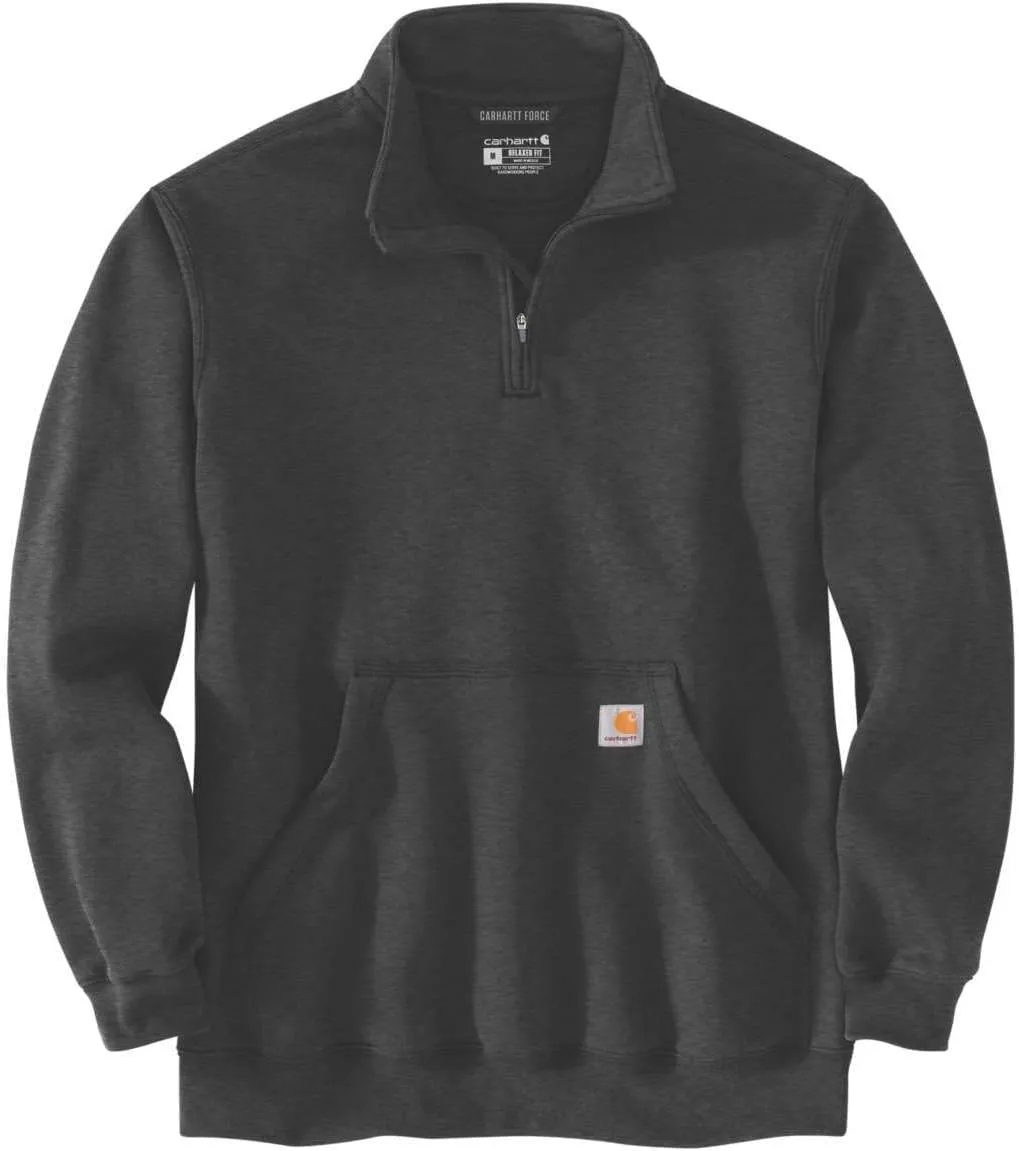 Carhartt Men's Loose Fit Midweight Quarter-Zip Mock-Neck Sweatshirt