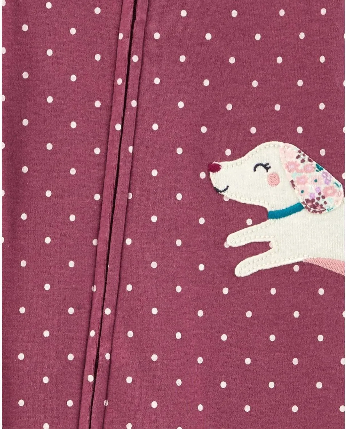 Carter's Girls' 1-Piece 100% Snug Fit Footie Sleeper PJs