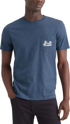 DOCKERS Mens Slim Fit Short Sleeve Graphic Tee Shirt