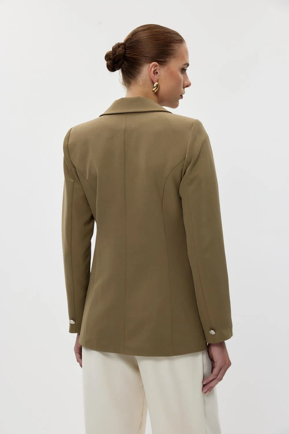 Double Breasted Blazer Women's Jacket