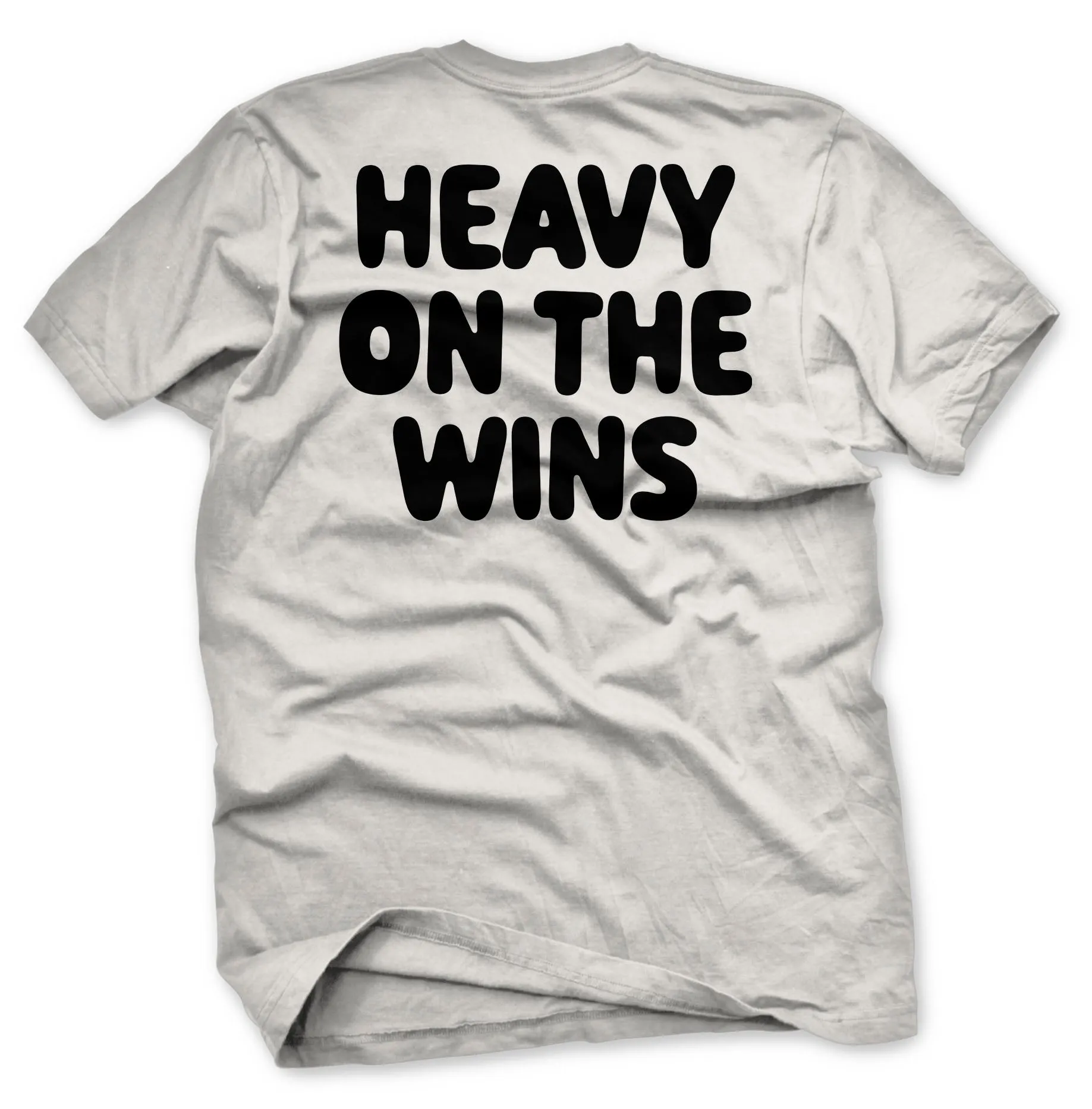 HEAVY ON THE WINS TEE (WHITE/BLACK)