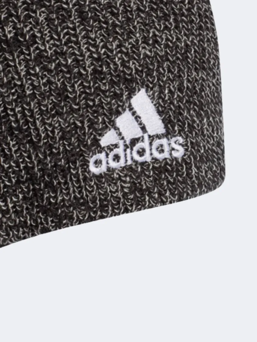 Hg7787-Melange Beanie Black/Gretwo