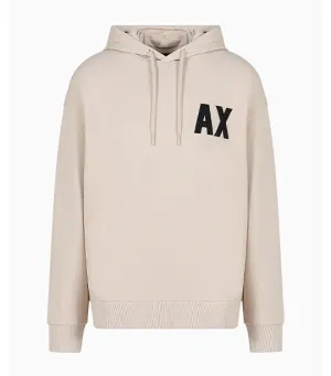 Hooded French Terry Cotton Logo Sweatshirt Silver Lining