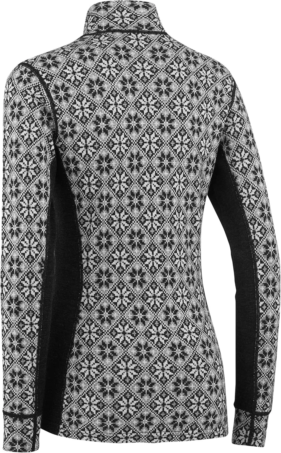 Kari Traa Rose Half Zip Women's Base Layer Top - 100% Merino Wool Fitted Long Sleeve Knit Thermal Shirt