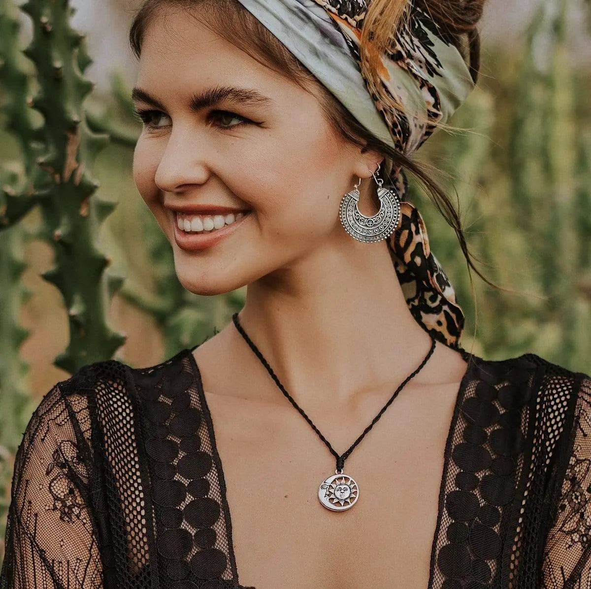 Moon and Sun Necklace