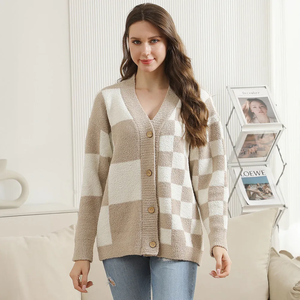 MULTI CHECKERED CARDIGAN