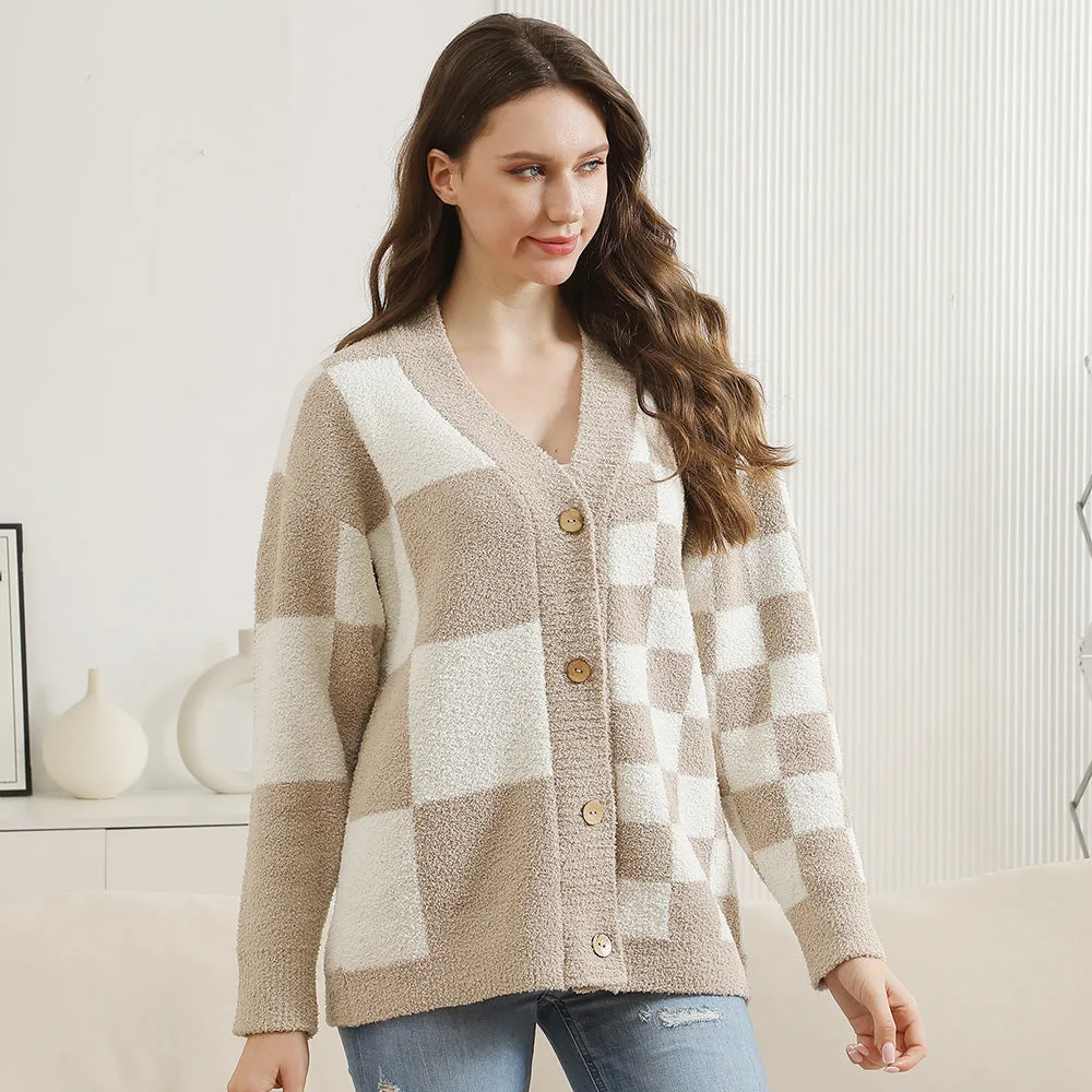 MULTI CHECKERED CARDIGAN