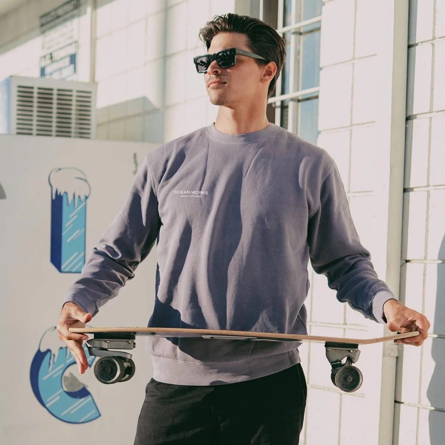 Ocean Works Subtle Logo Crewneck Sweatshirt