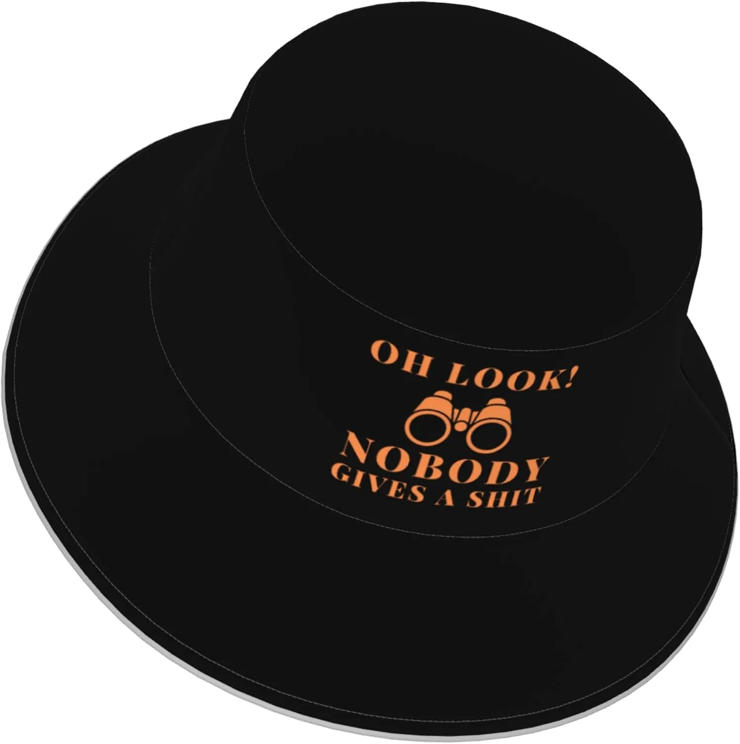 Oh Look Nobody Gives A Shit Bucket Hat for Men Women Summer Sun Hat for Beach