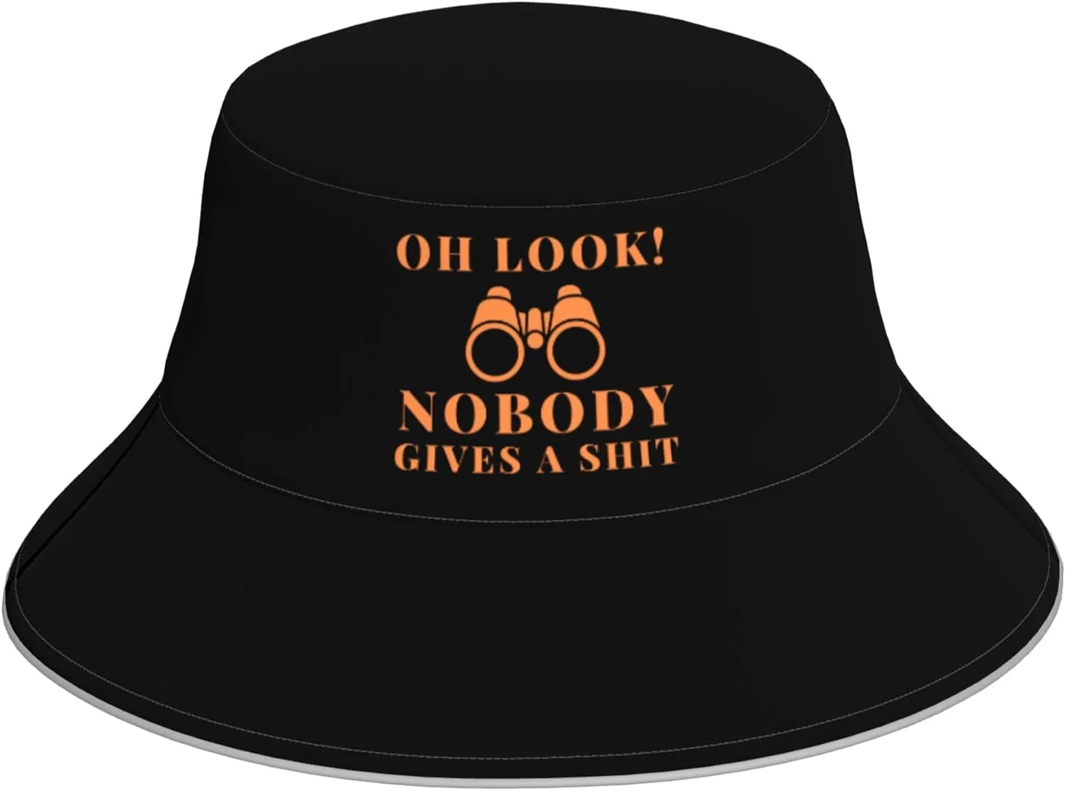 Oh Look Nobody Gives A Shit Bucket Hat for Men Women Summer Sun Hat for Beach