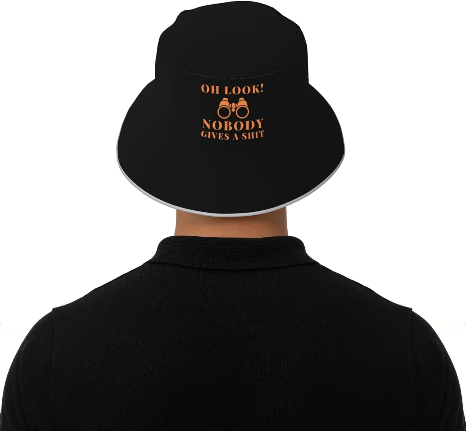 Oh Look Nobody Gives A Shit Bucket Hat for Men Women Summer Sun Hat for Beach