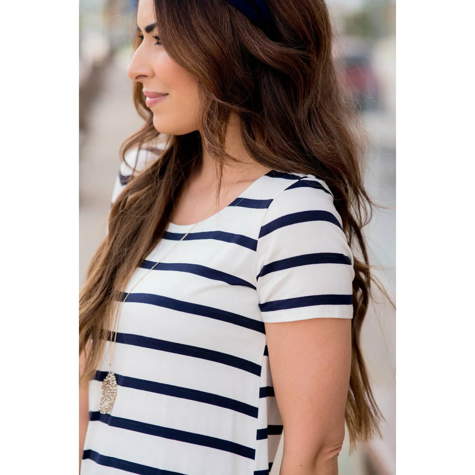 Polka Dot Accent Tee