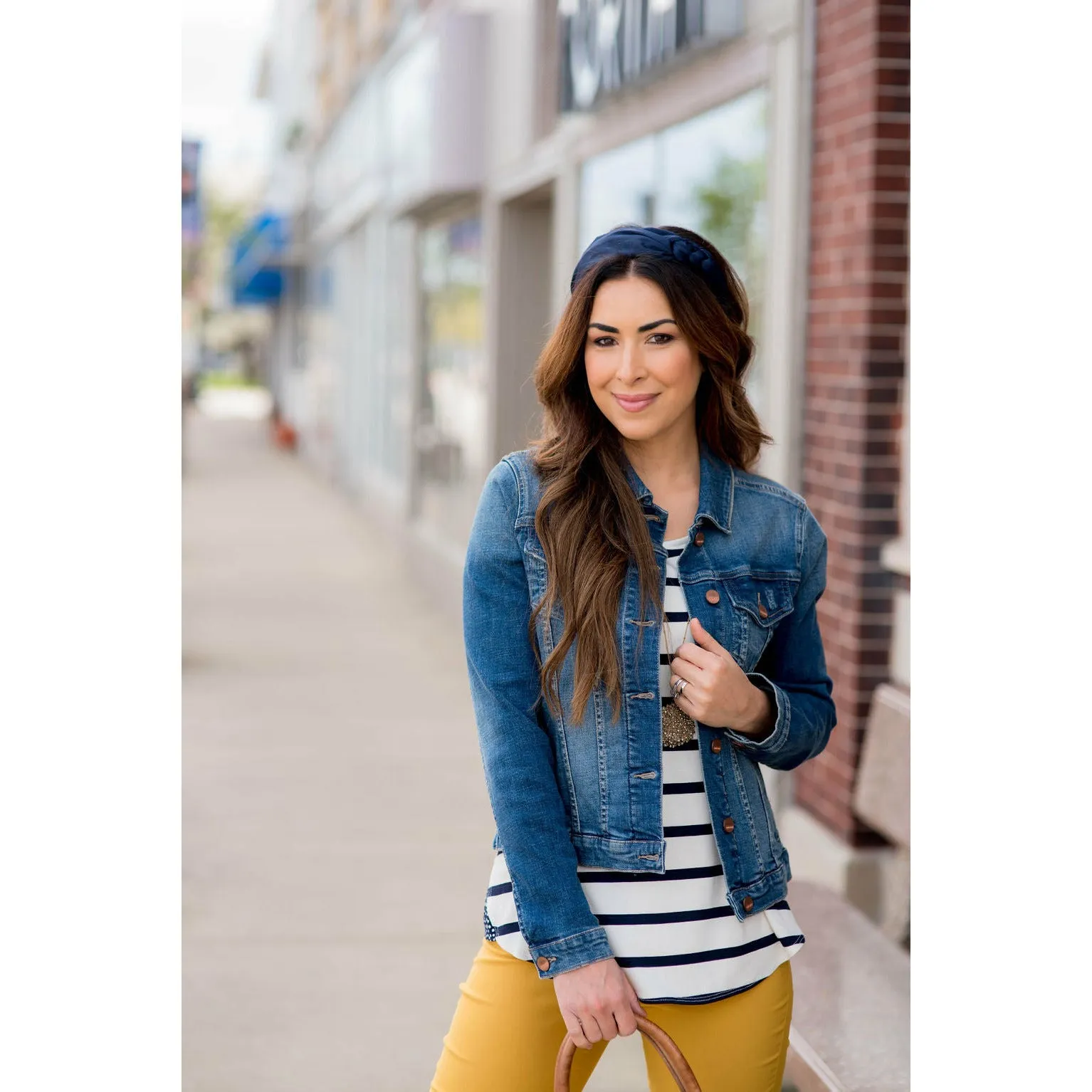 Polka Dot Accent Tee