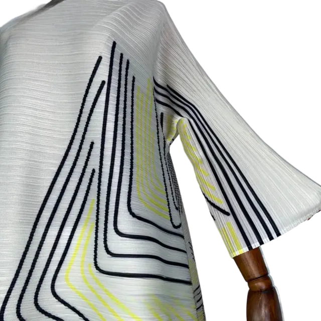 Pre Order: Chic Geometric Pleated Dress - WINI