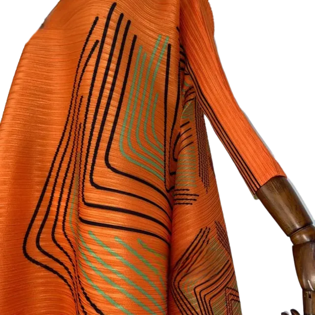 Pre Order: Chic Geometric Pleated Dress - WINI