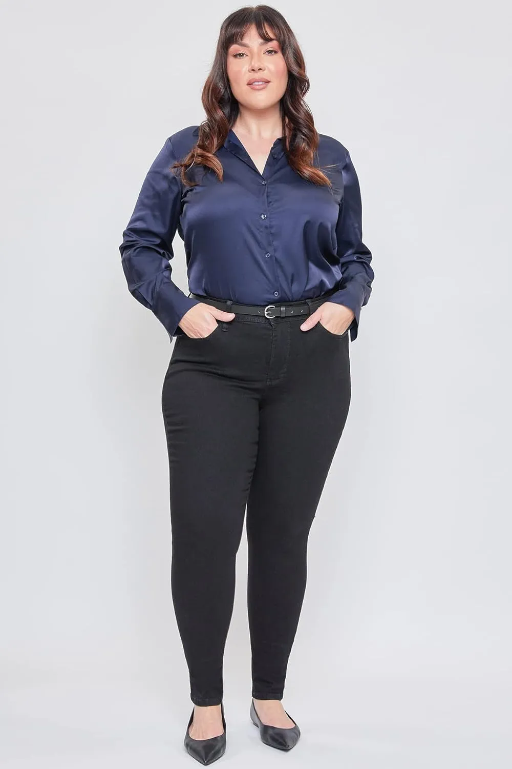 Royalty For Me Womens Women's Plus Essential High Rise Skinny Jean