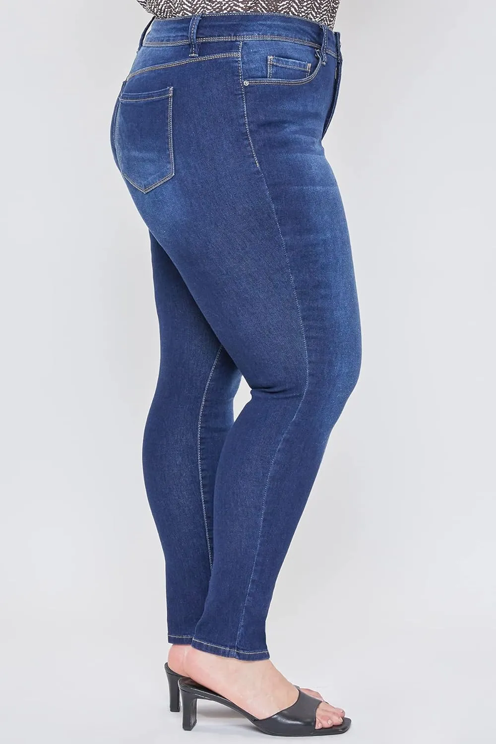 Royalty For Me Womens Women's Plus Essential High Rise Skinny Jean