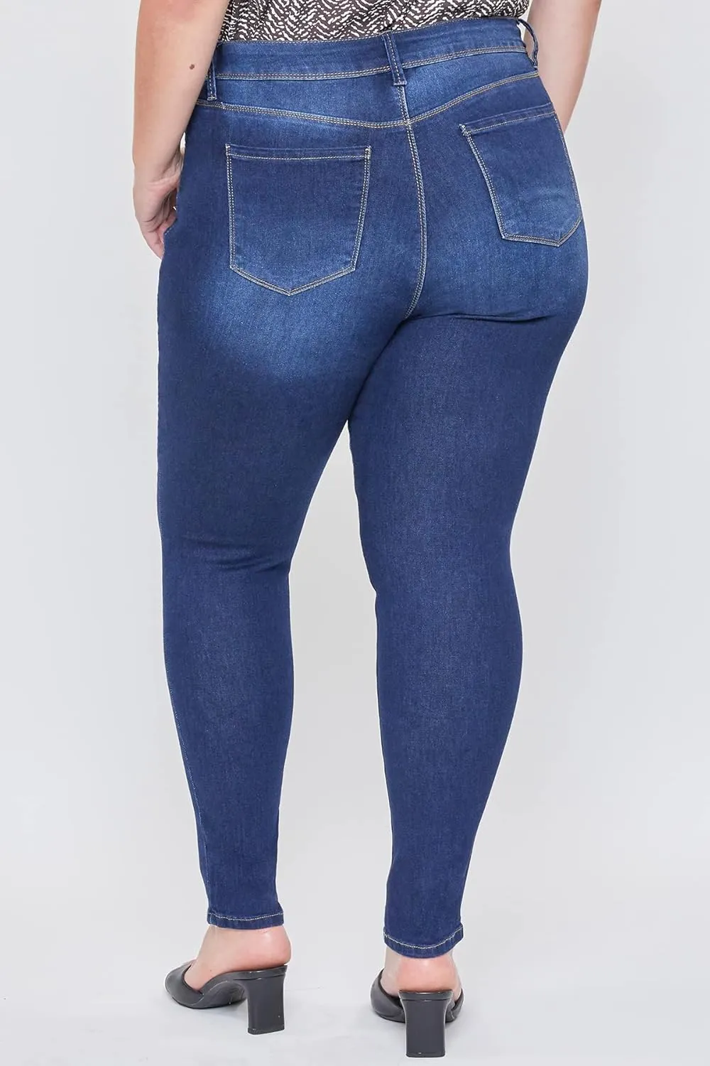 Royalty For Me Womens Women's Plus Essential High Rise Skinny Jean