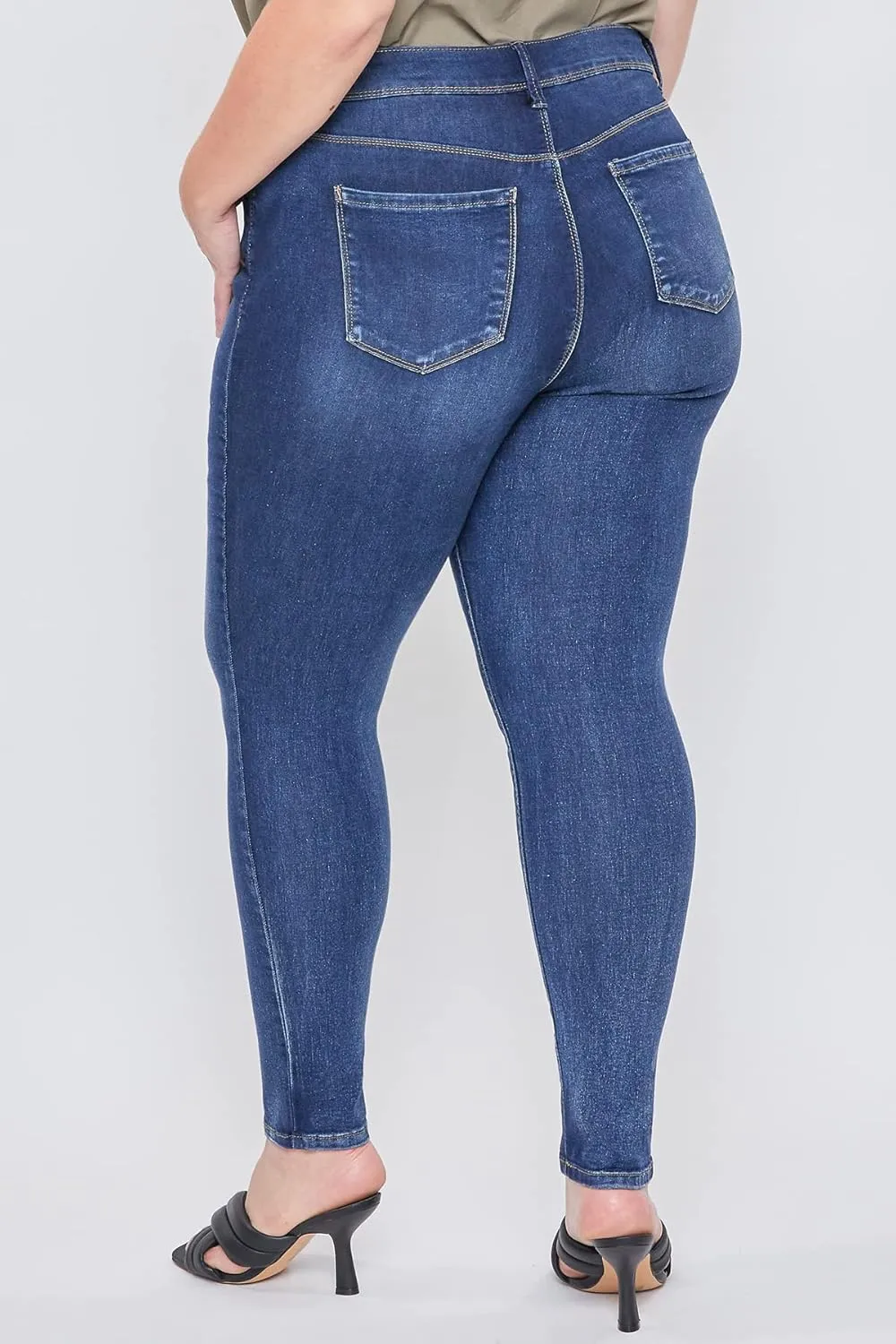 Royalty For Me Womens Women's Plus Essential High Rise Skinny Jean