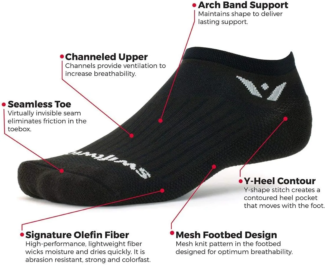 Swiftwick ASPIRE TWELVE Running Socks, Knee High Compression Fit