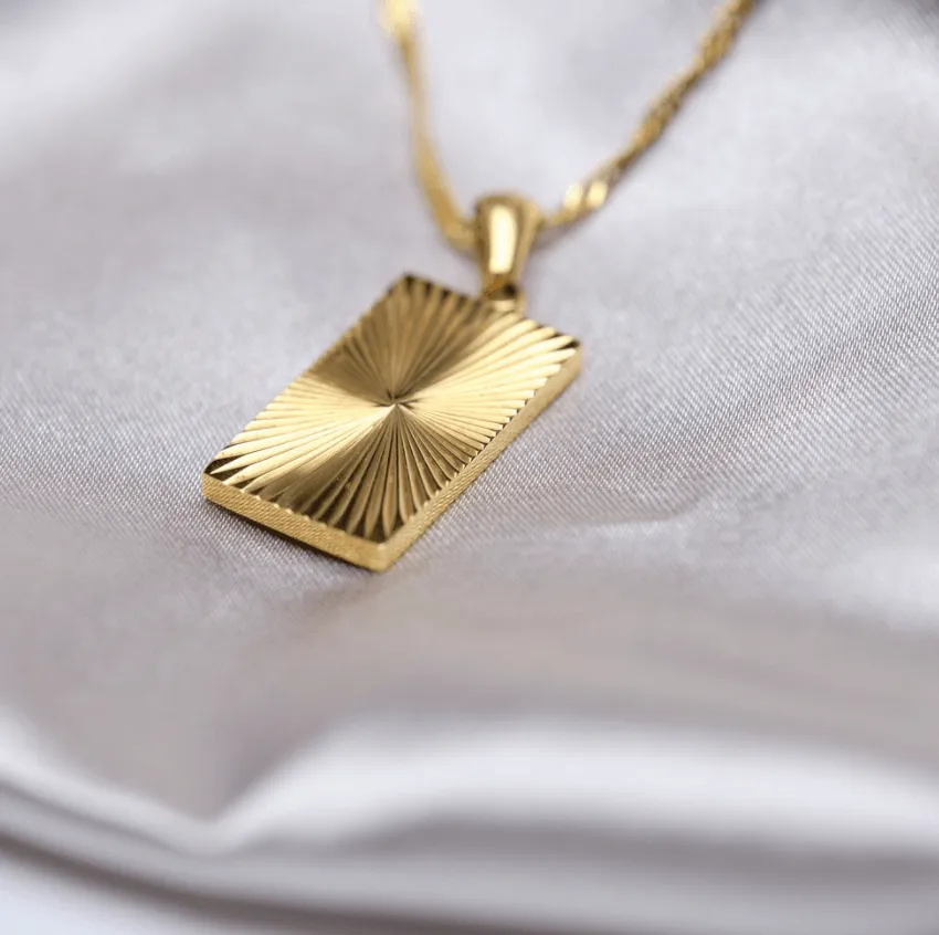 Taylor Sunburst Charm Necklace