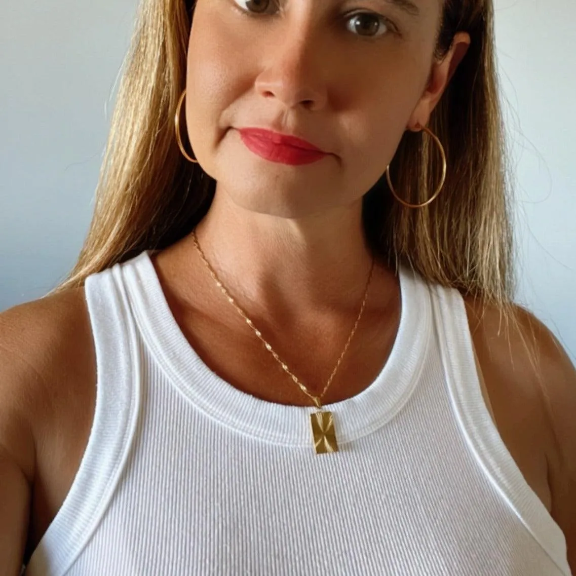 Taylor Sunburst Charm Necklace