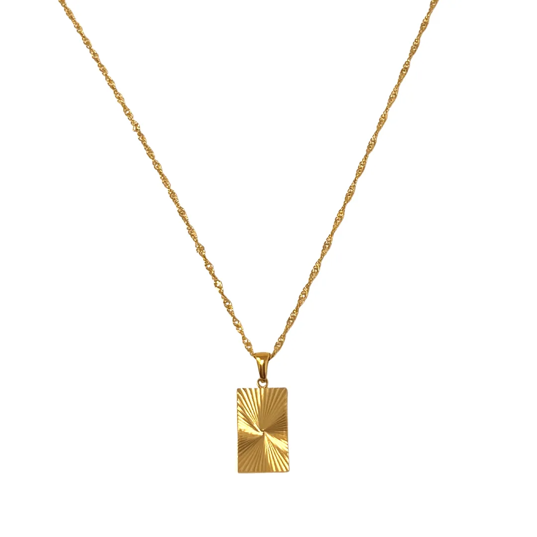 Taylor Sunburst Charm Necklace