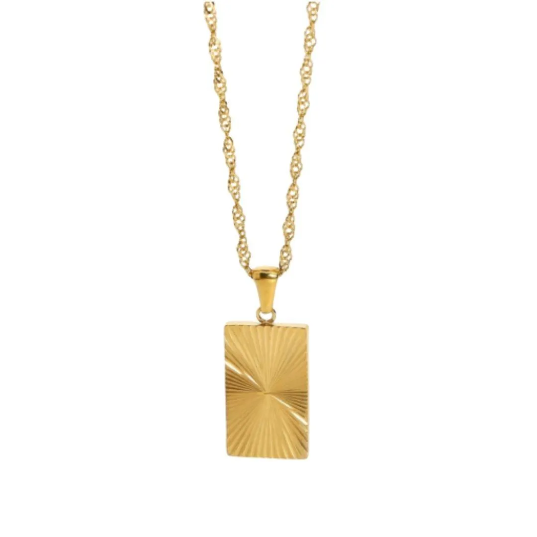 Taylor Sunburst Charm Necklace
