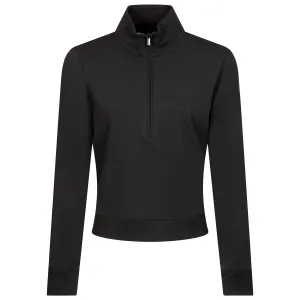 Womens Cloud Half Zip Mid Layer Black - 2024