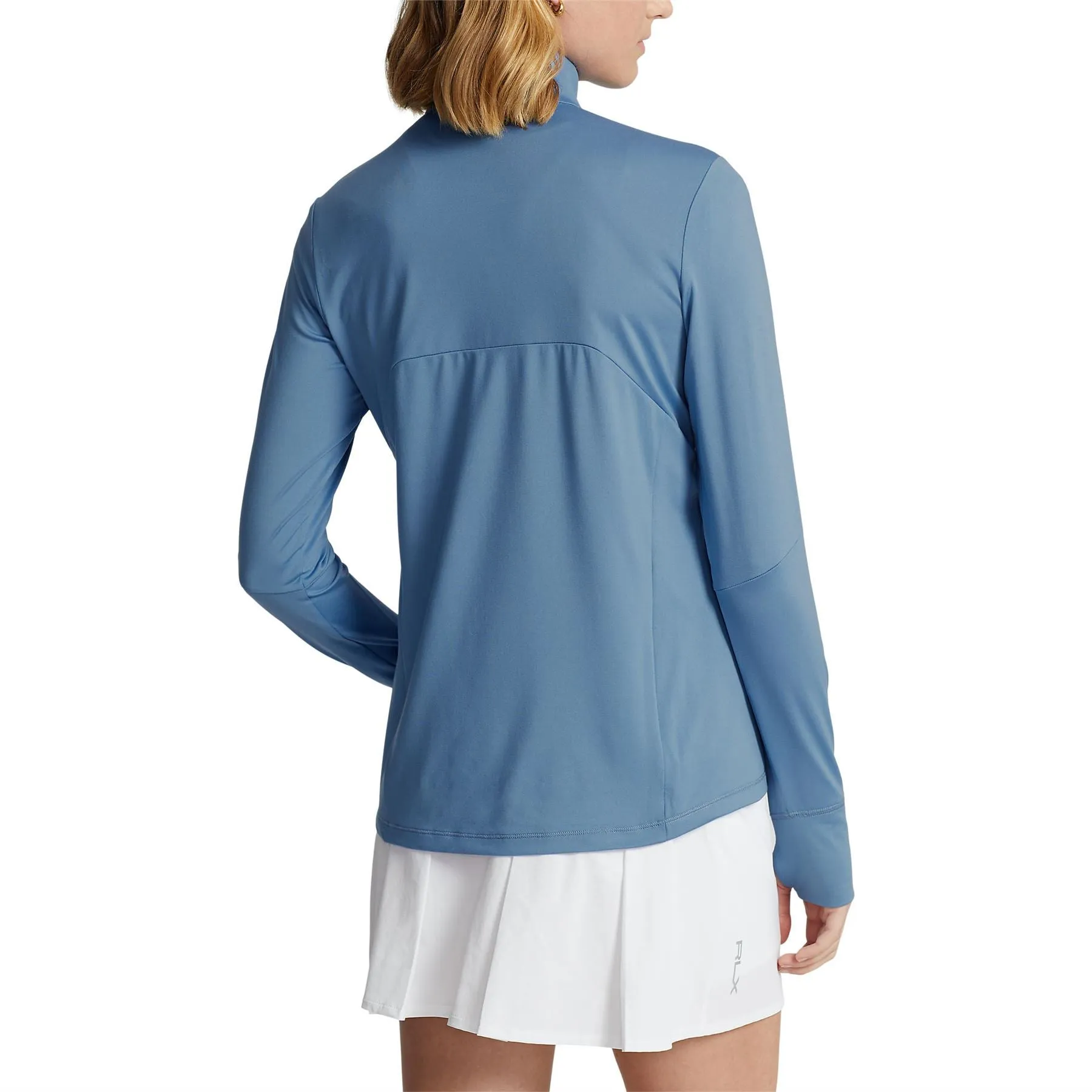 Womens Stretch Jersey Quarter-Zip Pullover Hatteras Blue - SS23