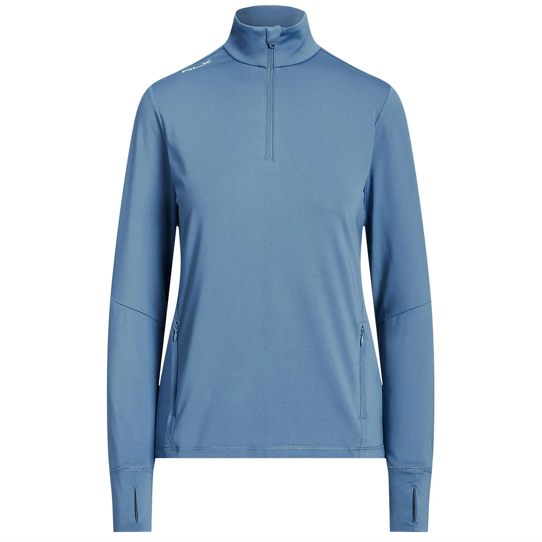 Womens Stretch Jersey Quarter-Zip Pullover Hatteras Blue - SS23
